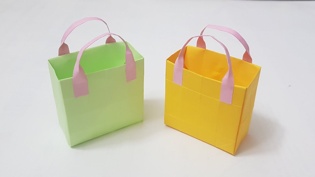 Cách làm túi bằng giấy đơn giản đầy đủ các bước nhìn siêu đẹp
