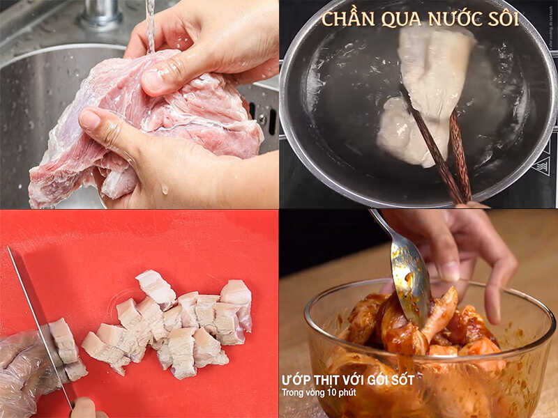 Cách nấu thịt kho tàu cực dễ dàng với gói gia vị