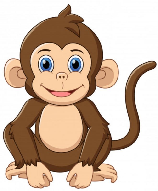 Cách vẽ con khỉ đơn giản nhất cho bé, dễ thương cute vô cùng