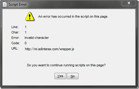 Hướng dẫn cách khắc phục lỗi Script Error trên máy tính